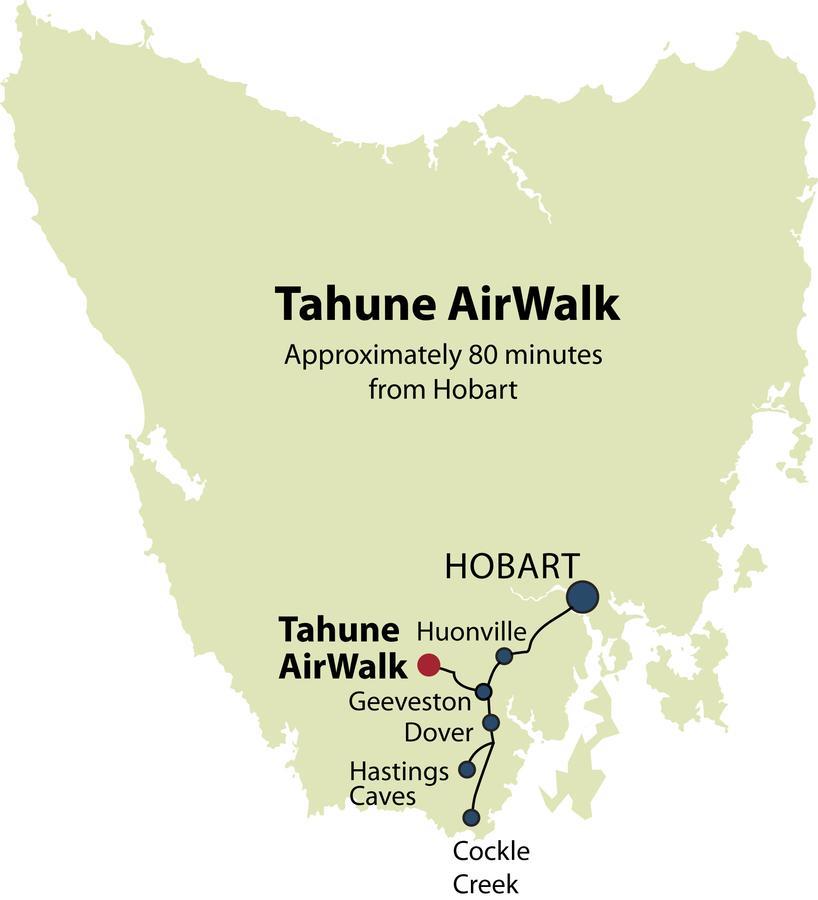 Tahune Airwalk Cabin And Lodge Geeveston Esterno foto